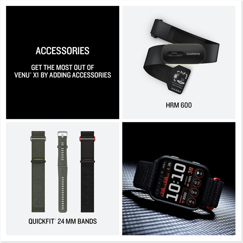 Black 51mm Smartwatch U2993