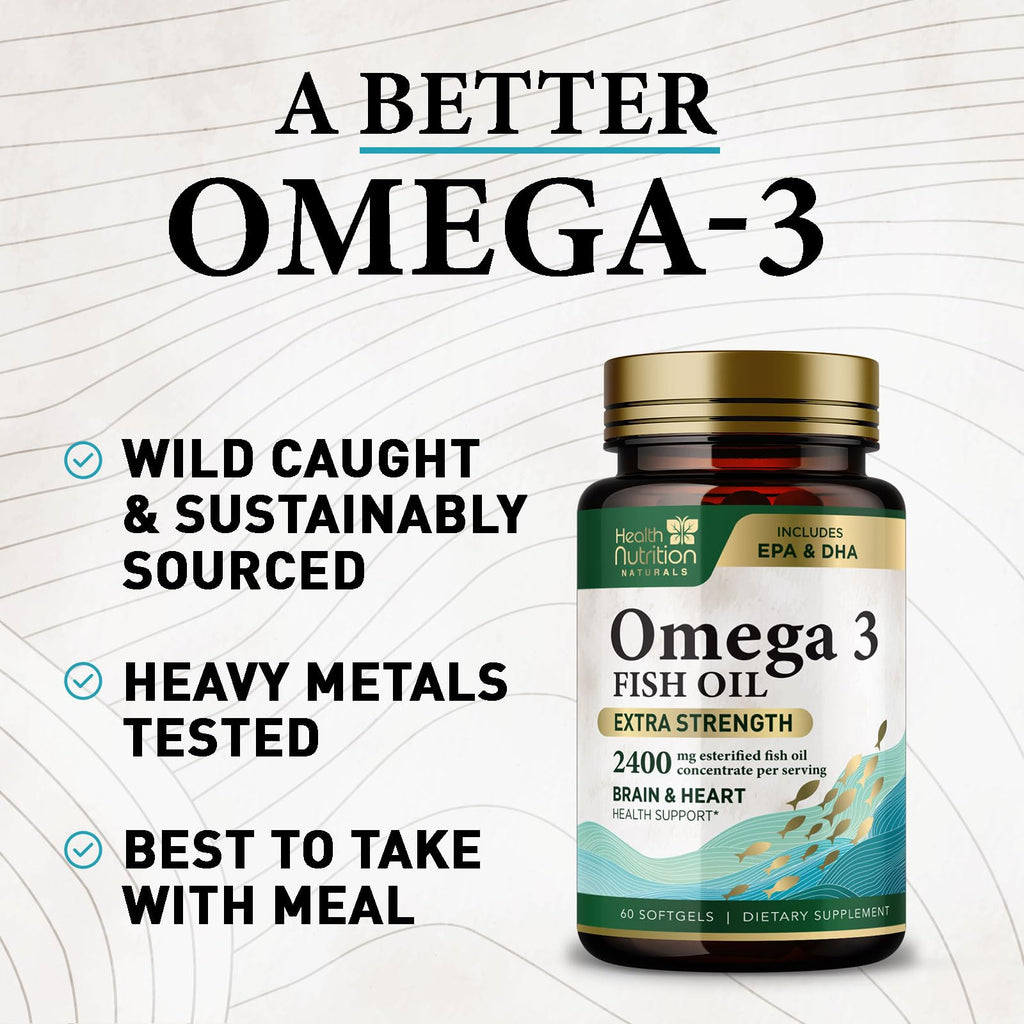 2400mg Omega 3 Fish Oil Softgels P417231