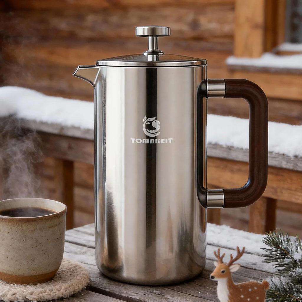 1L Stainless Steel French Press Coffee Maker G20125