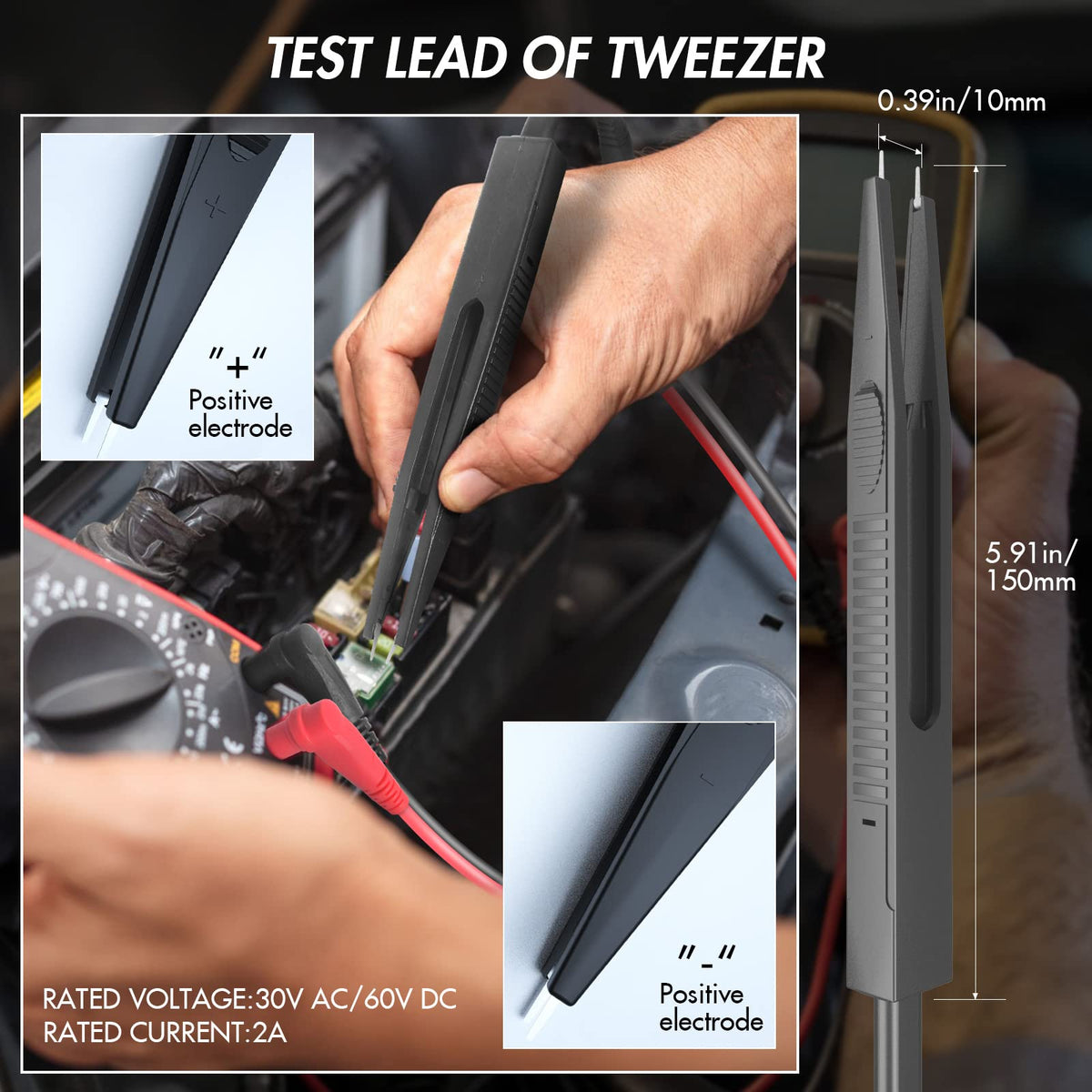 Multimeter Test Leads Set with Alligator Clips J770