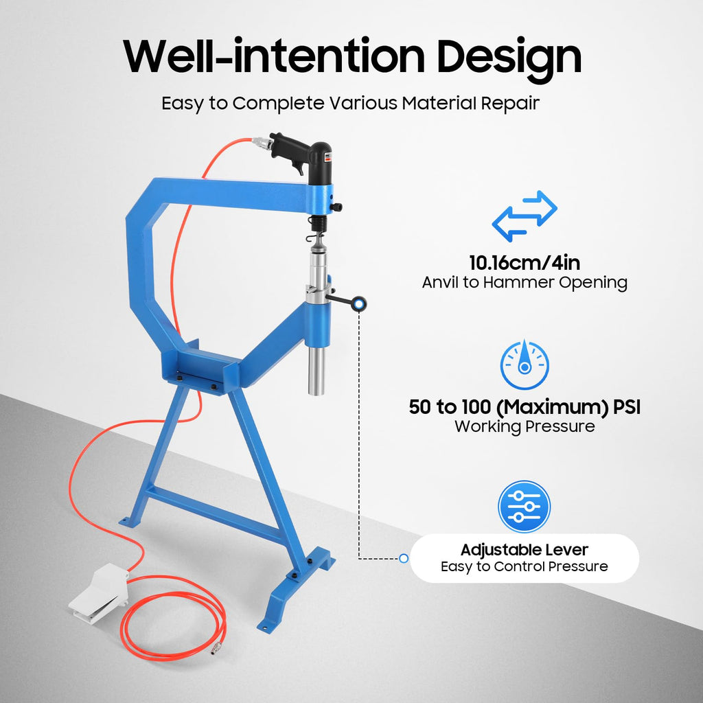 Pneumatic Planishing Hammer with Foot Pedal & Stand P42654