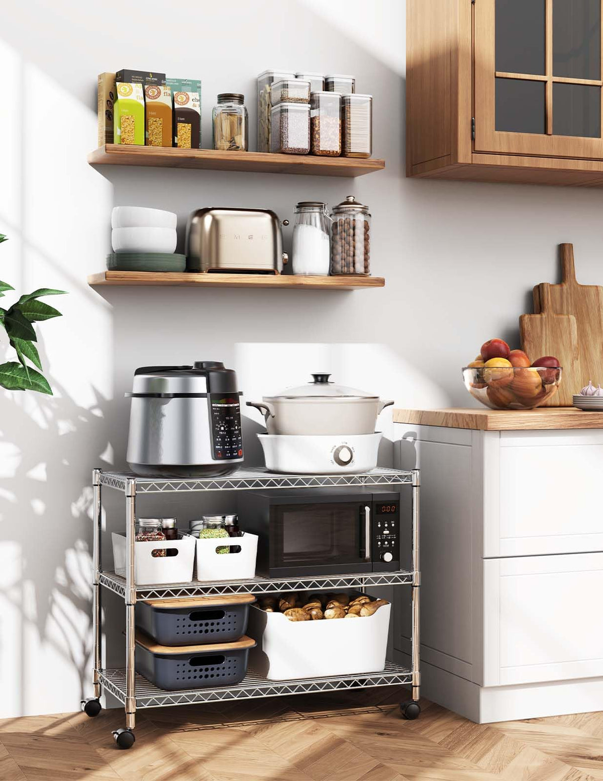 3 Tier Chrome Shelving Unit K710