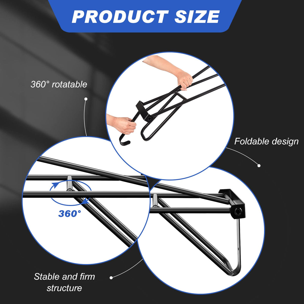 2 Pieces Portable Folding Saddle Rack N657