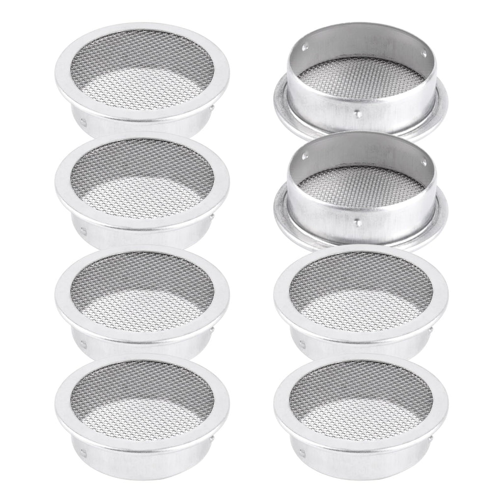 2 Inch Round Open Screen Vent Aluminum Mill Finish 8 Pack N86782