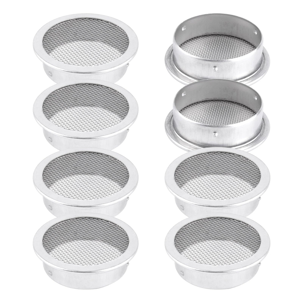 2 Inch Round Open Screen Vent Aluminum Mill Finish 8 Pack N86782