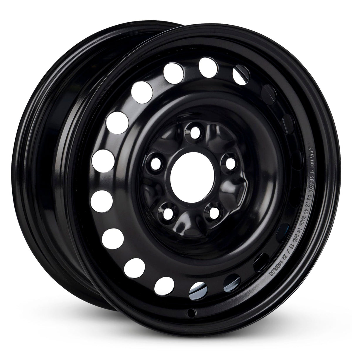 16 Inch Painted Black Van Wheel C977