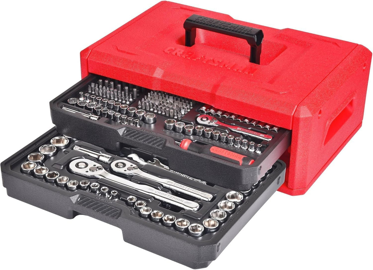 256-Piece Mechanics Hand Tool and Socket Set with 2-Drawer Tool Box R951