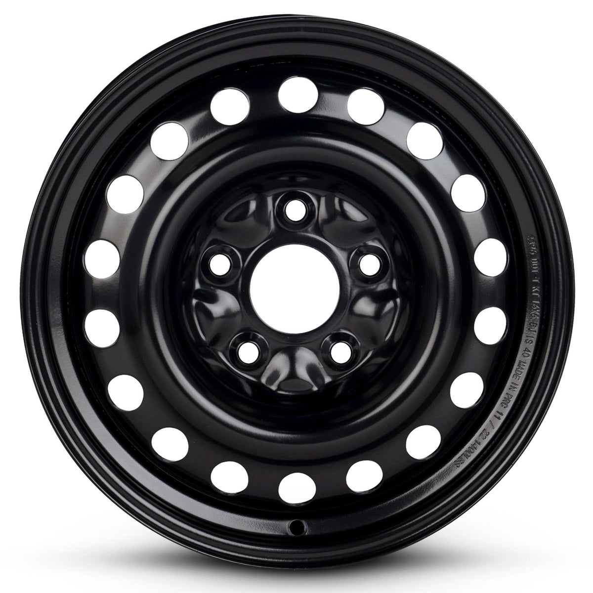 16 Inch Painted Black Van Wheel C977