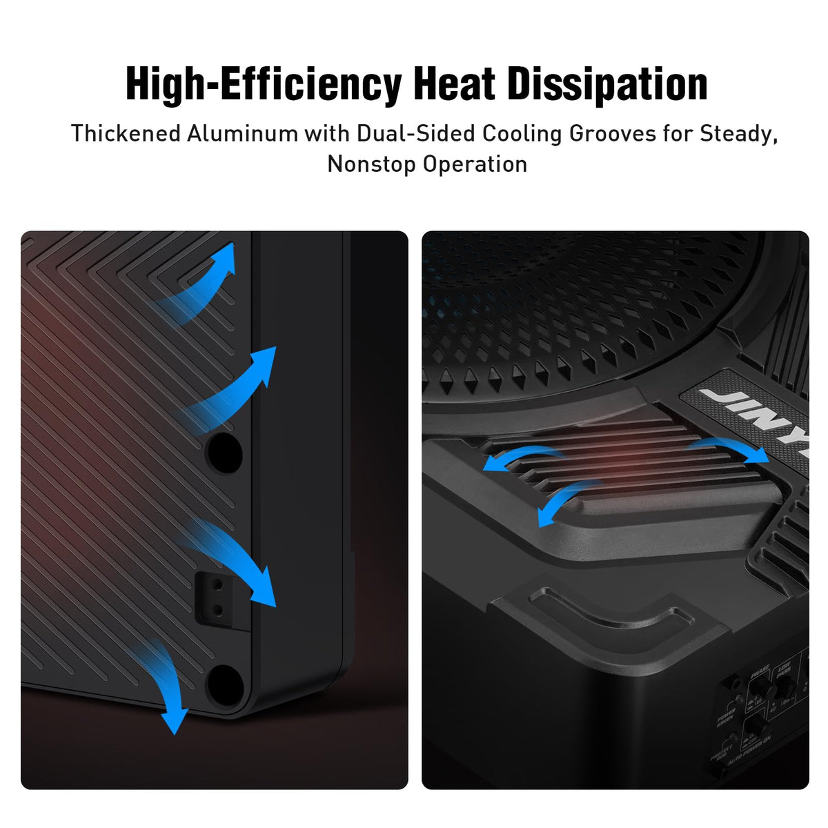 1200W Under Seat Subwoofers with Amp Z474