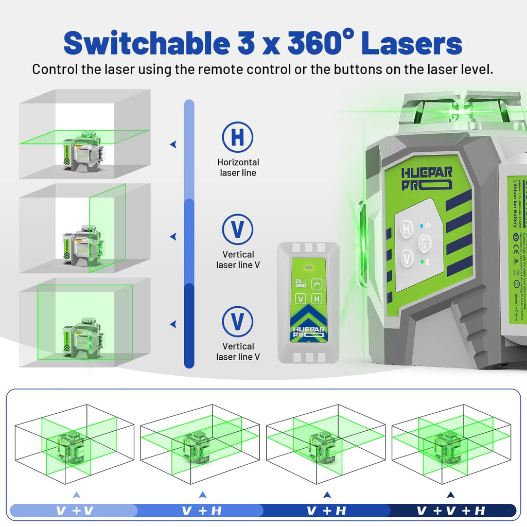 360 Self Leveling Green Laser Level with Tripod N7015
