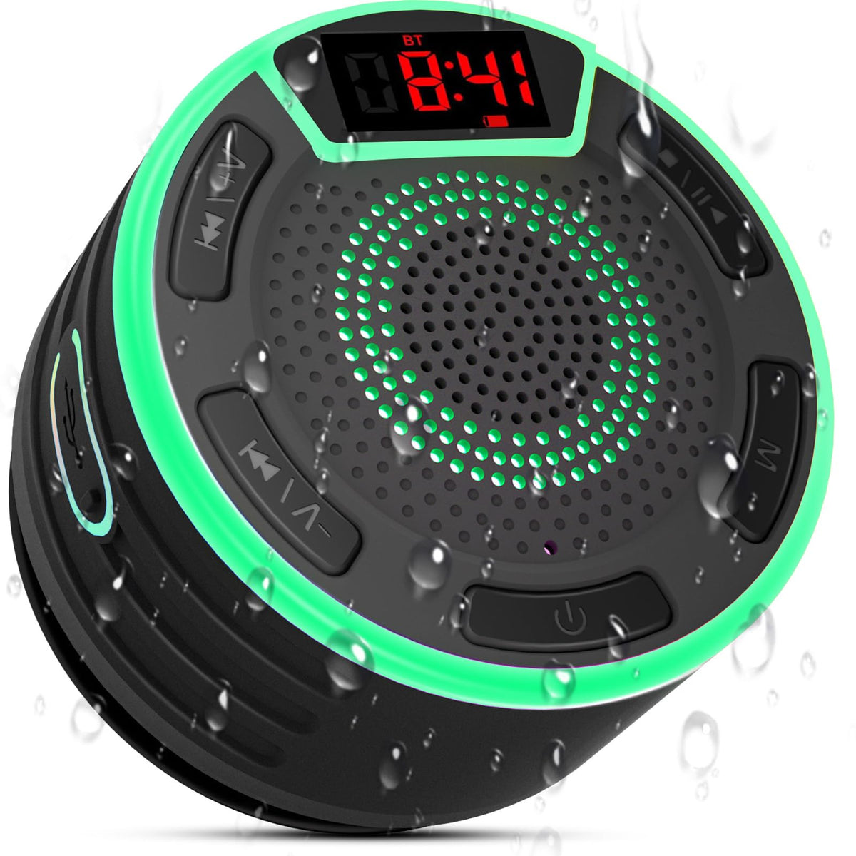 IPX7 Waterproof Portable Bluetooth Speaker with Suction Cup B6115