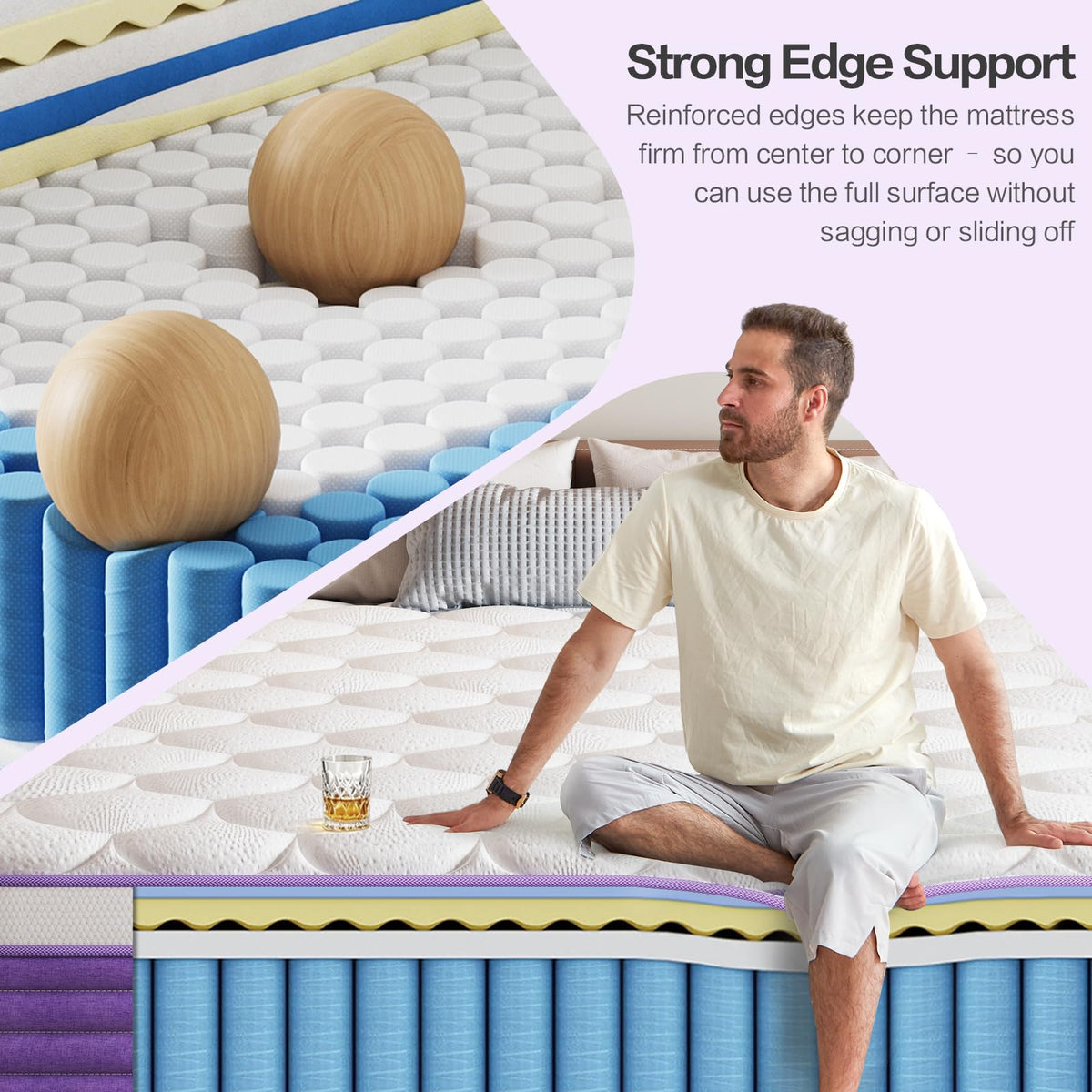 Queen 12 Inch Hybrid Mattress H66860