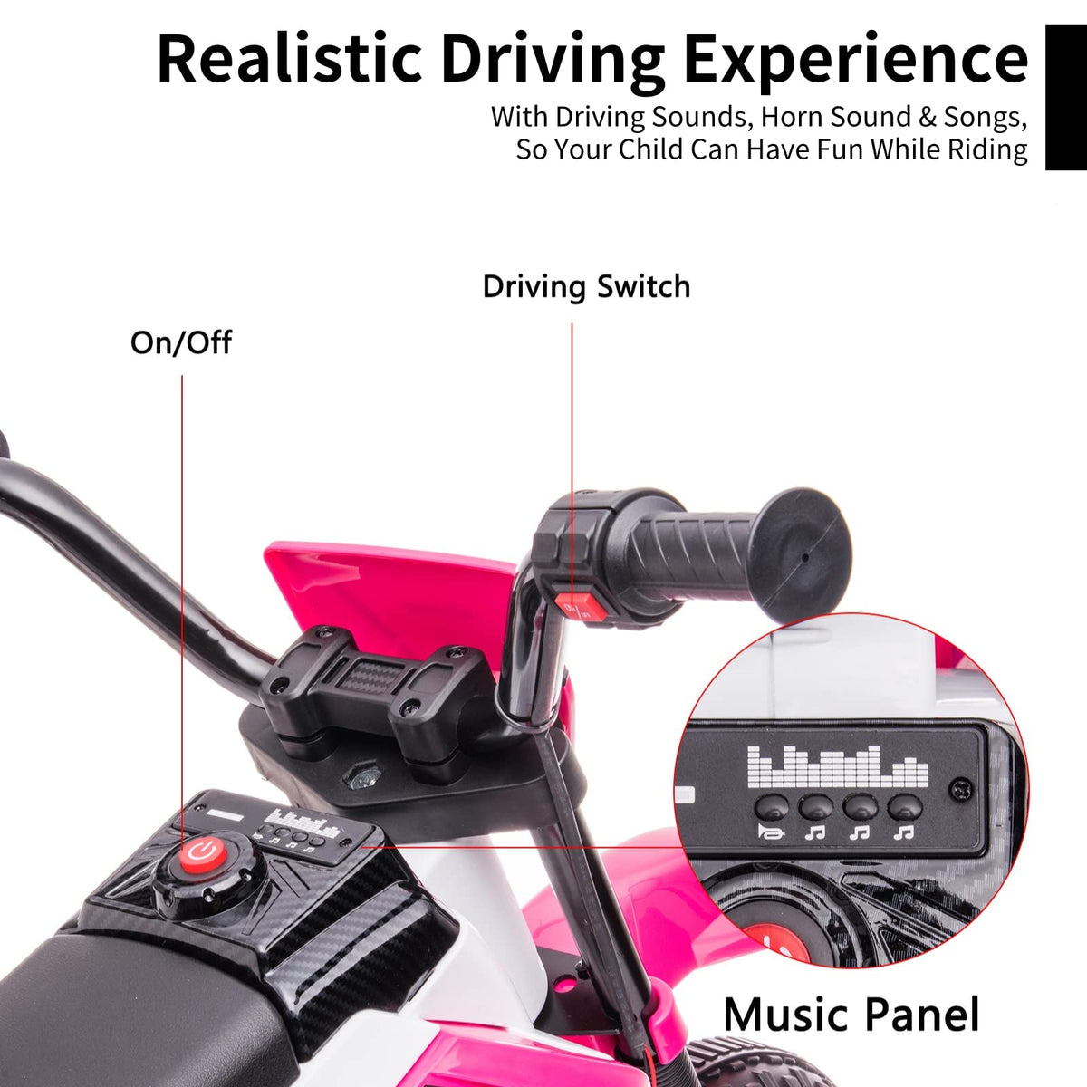 12V Ride On Motorcycle with Training Wheels I1522