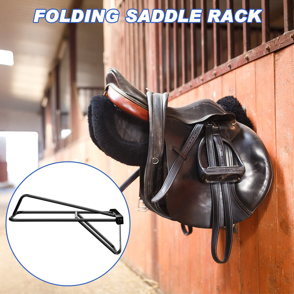 2 Pieces Portable Folding Saddle Rack N657