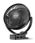 8" Black Clip on Fan D6664