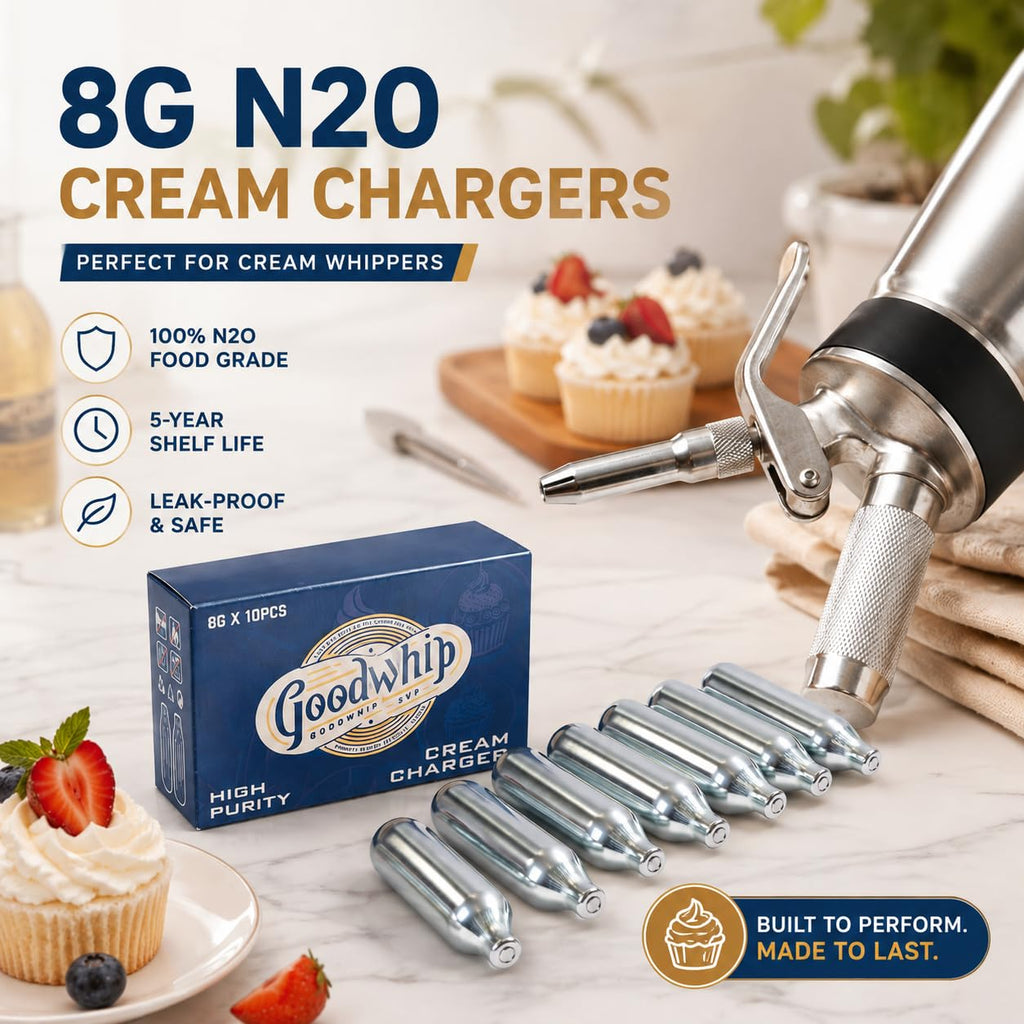 8g N2O Whipped Cream Chargers 10-Pack M779307