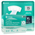 Adult Diapers XLarge 15 Count & Wet Wipes 200 Count P519051