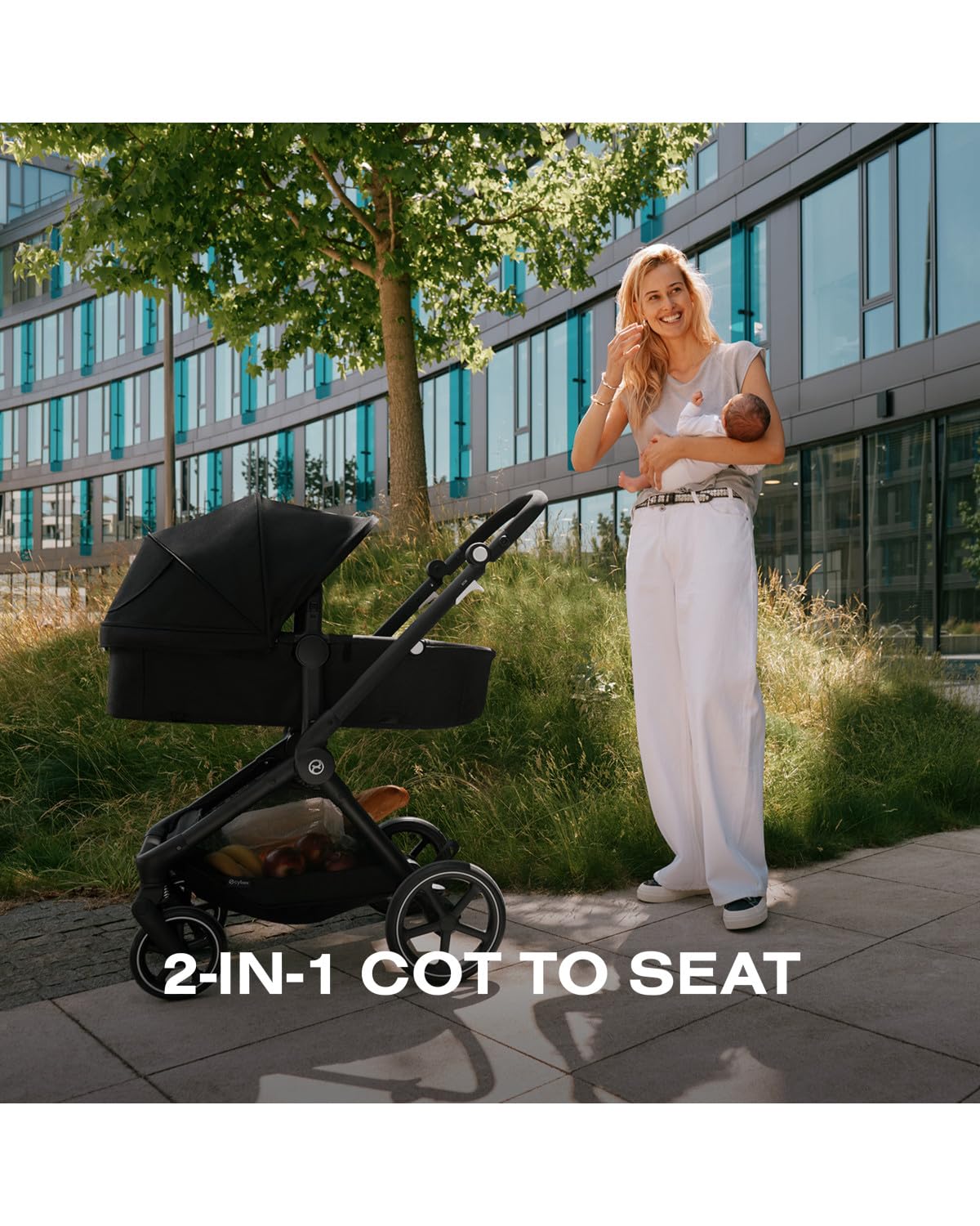 2-in-1 Baby Stroller + Car Seat Combo Almond Beige L5465