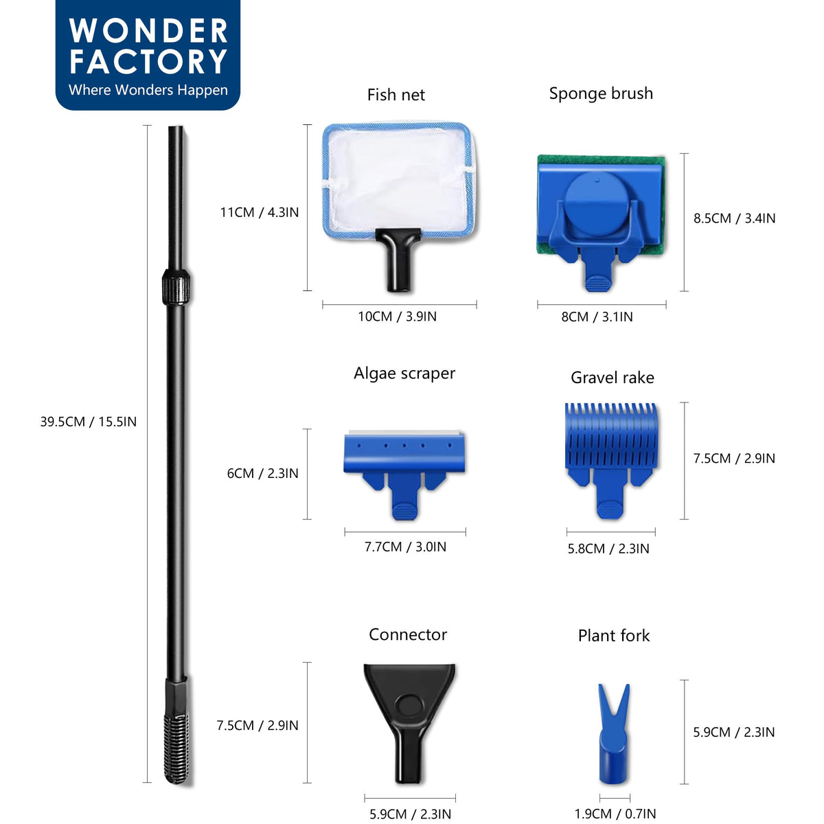 5 in 1 Aquarium Cleaning Tool Kit O8546