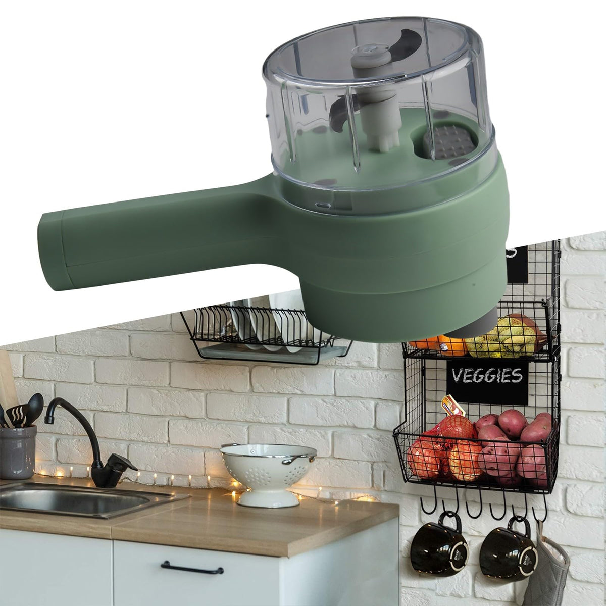 4 In 1 Portable Electric Vegetable Slicer Set Y183