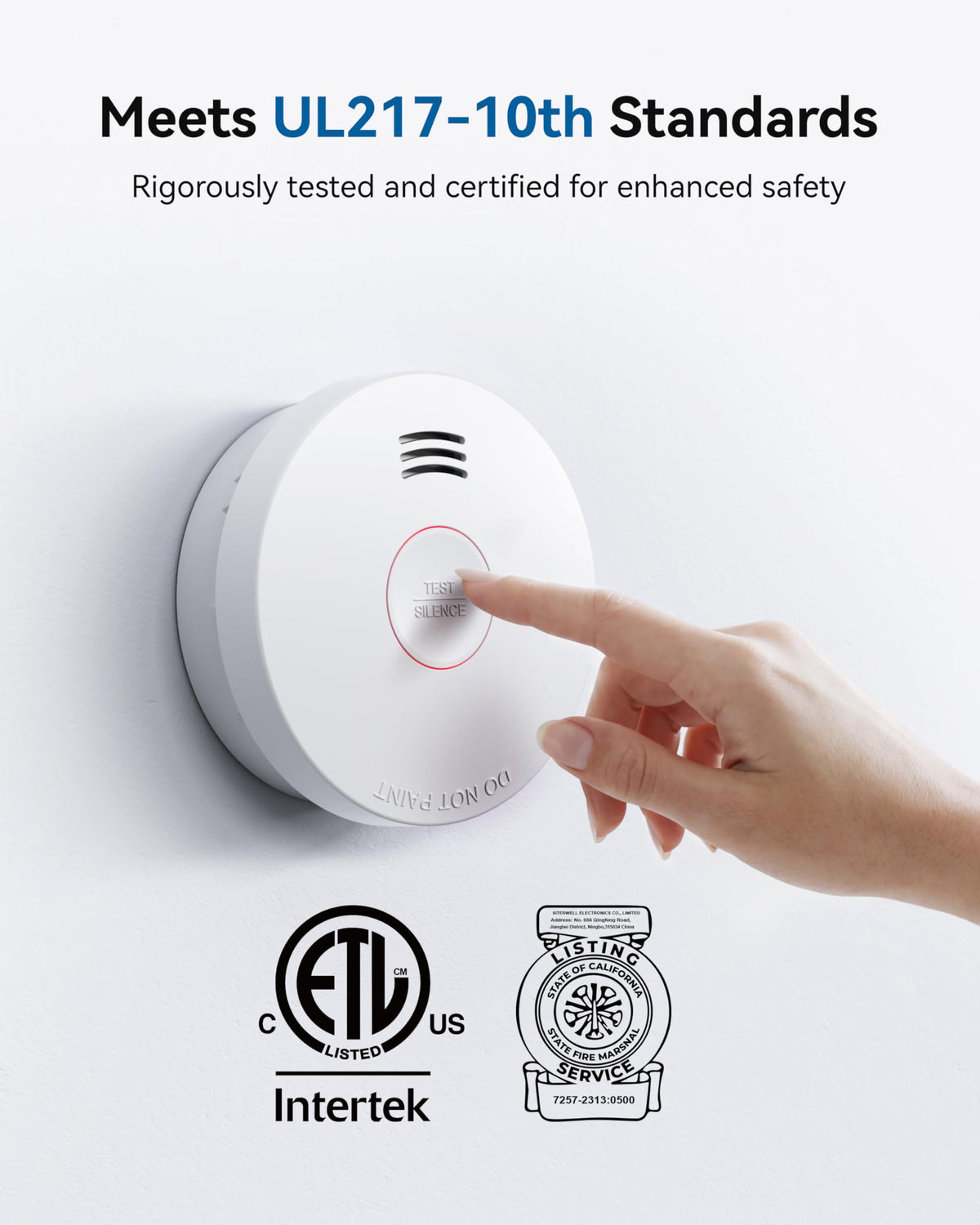 10 Year Battery Photoelectric Smoke Detector A53344