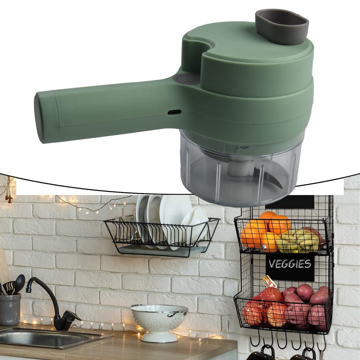 4 In 1 Portable Electric Vegetable Slicer Set Y183