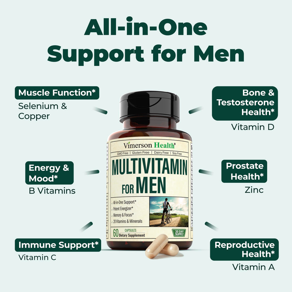 Glucosamine Chondroitin Turmeric MSM Men's Multivitamin Supplement Bundle U726488