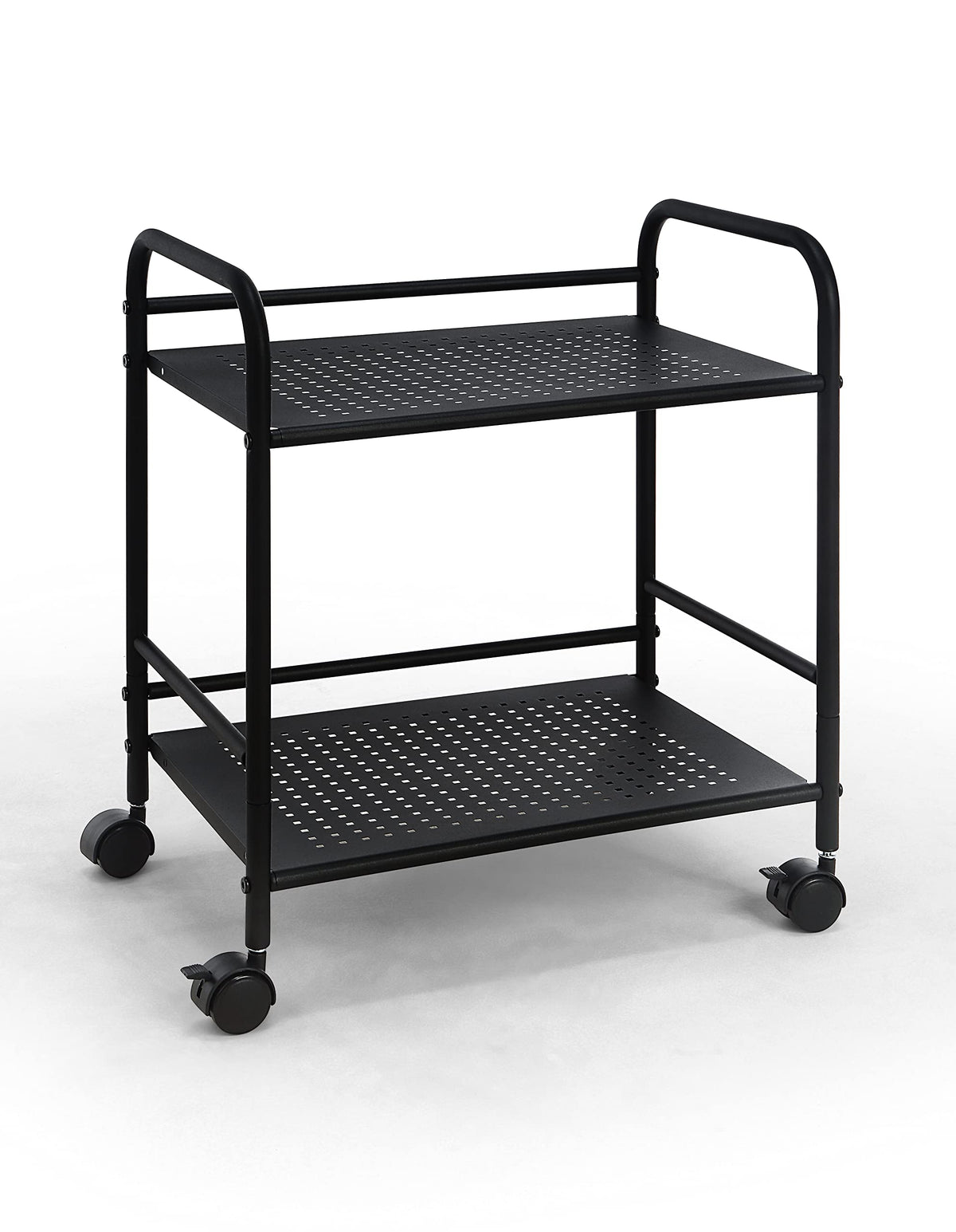 2-Tier Metal Rolling Utility Cart O24916