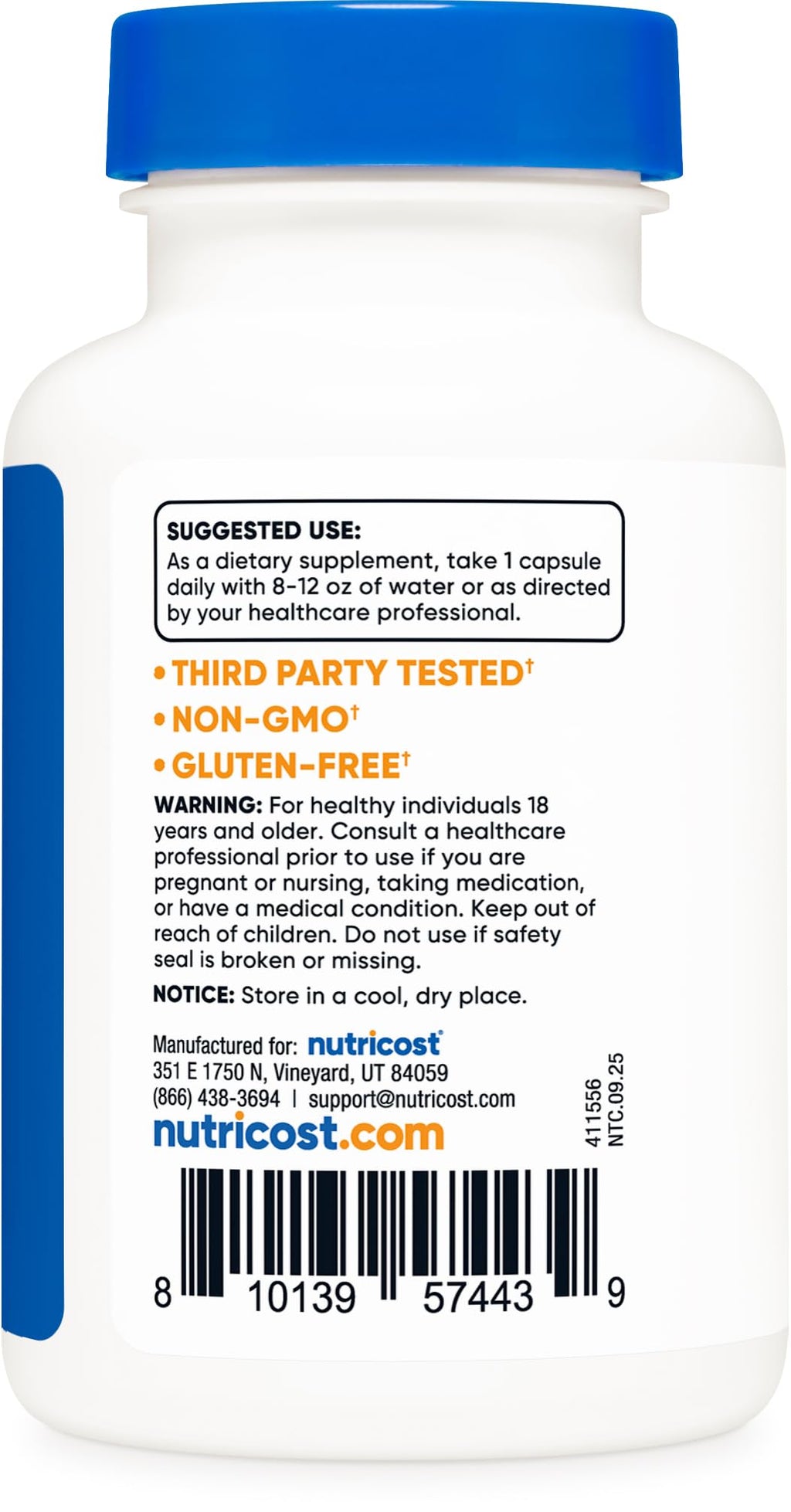 Lactase Enzyme Complex 120 Capsules Gluten-Free R761