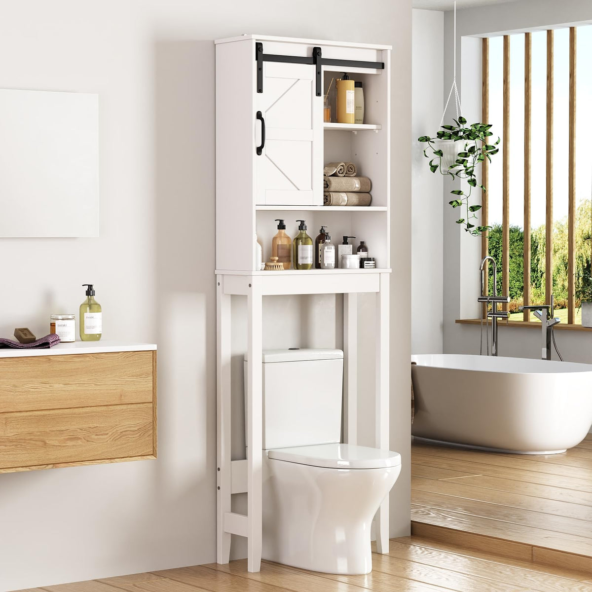 Over The Toilet Storage Cabinet, White P5656