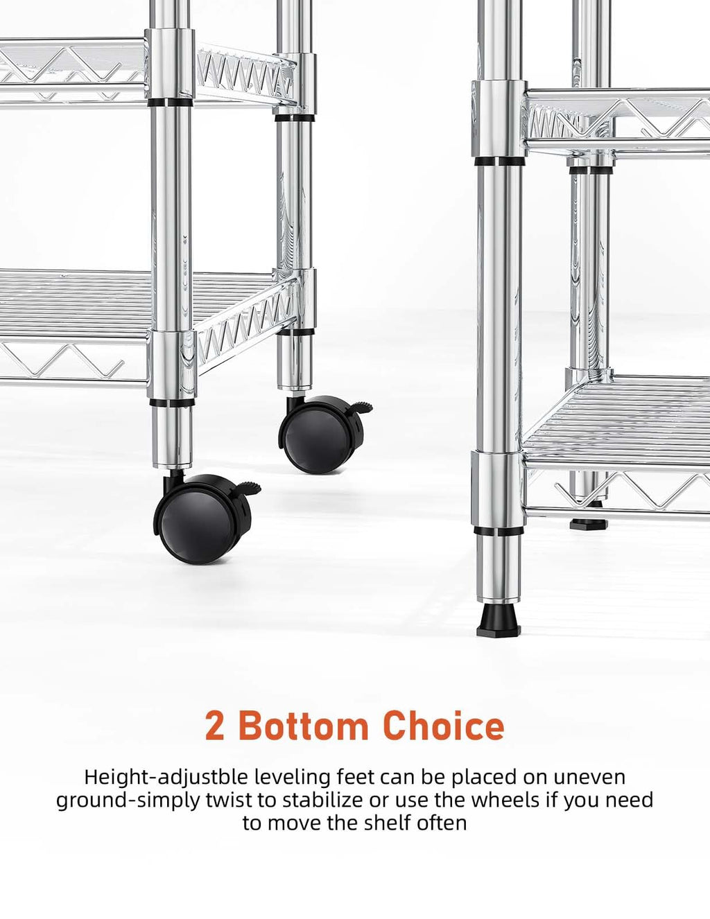 3 Tier Chrome Shelving Unit K710