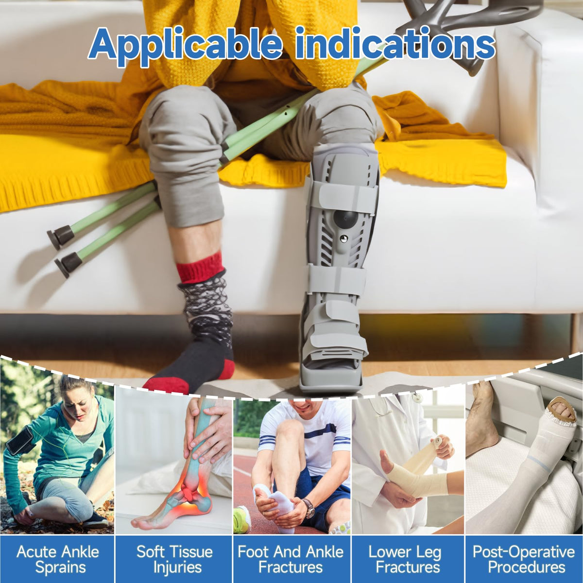 Tall Inflatable Orthopaedic Walking Boot E9367