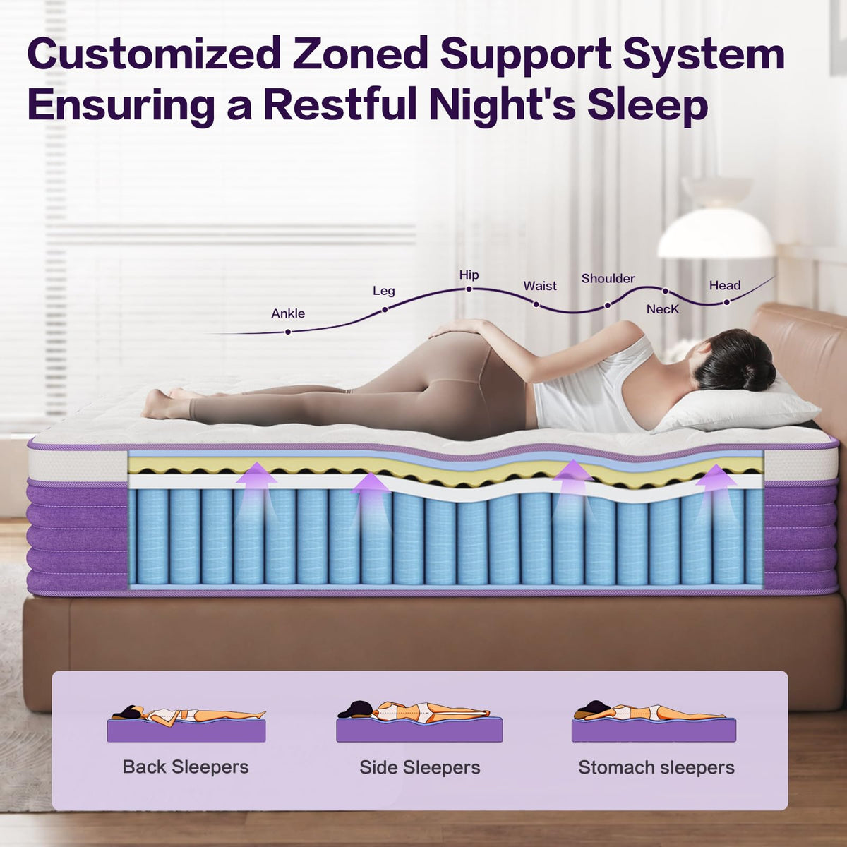 Queen 12 Inch Hybrid Mattress H66860