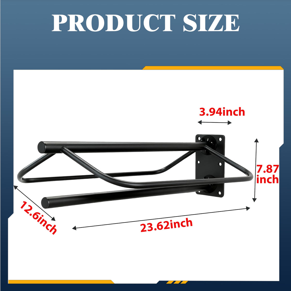 Wall Mount Metal Saddle Rack with Pad Bar T533939