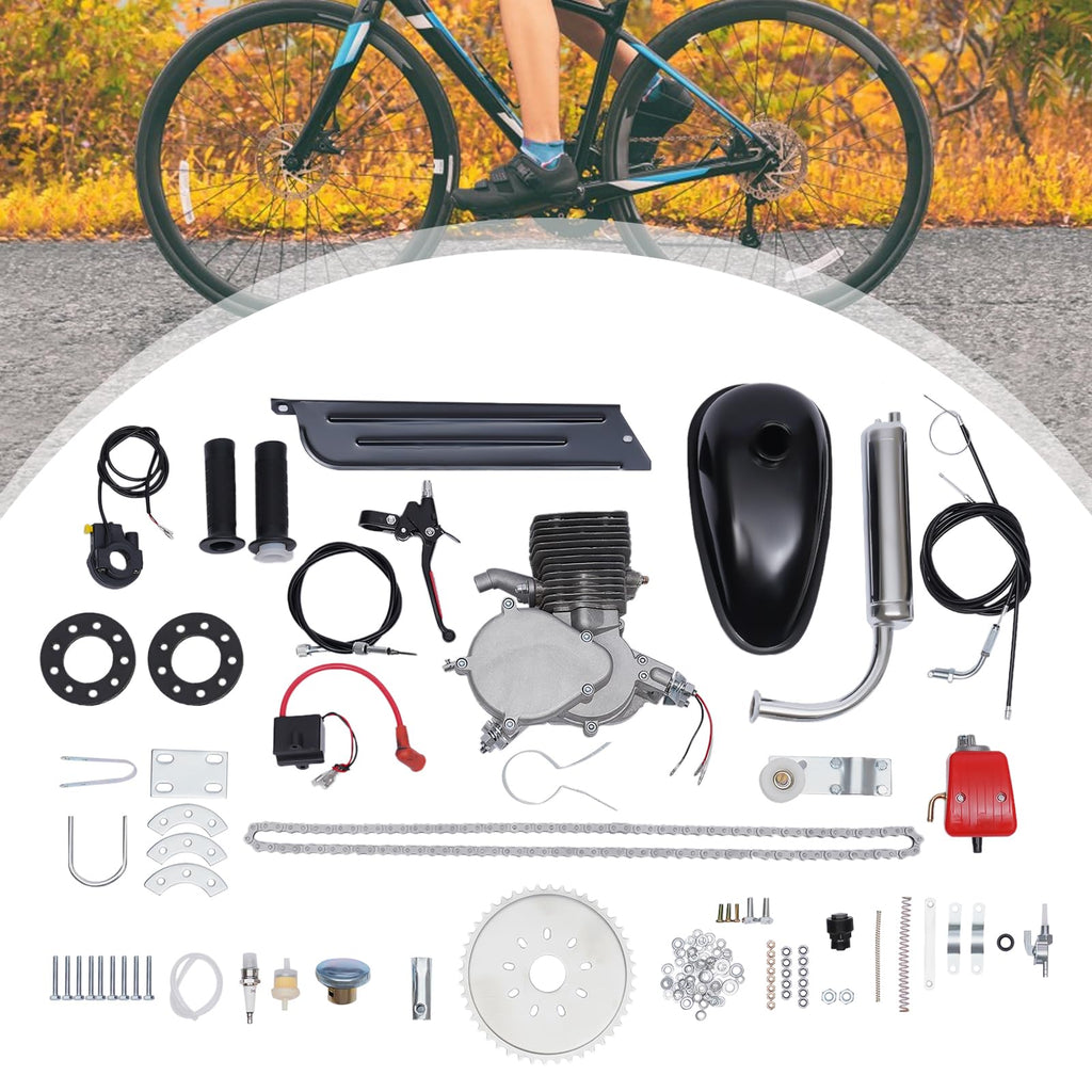100CC 2-Stroke Bicycle Engine Kit with Air-Cooling W373