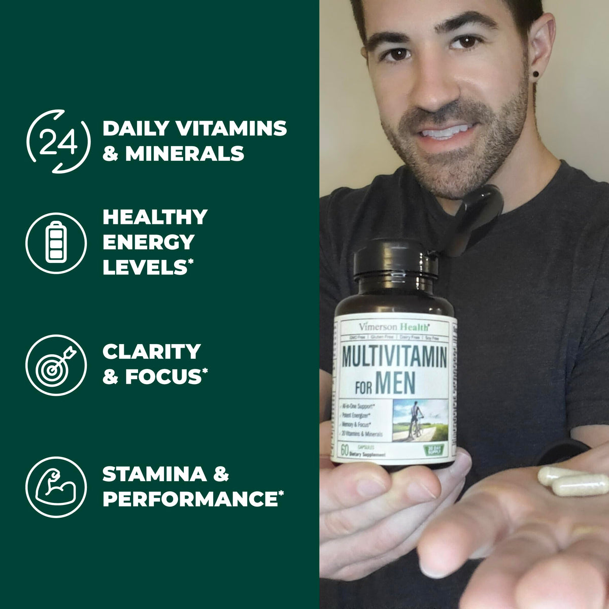Glucosamine Chondroitin Turmeric MSM Men's Multivitamin Supplement Bundle U726488