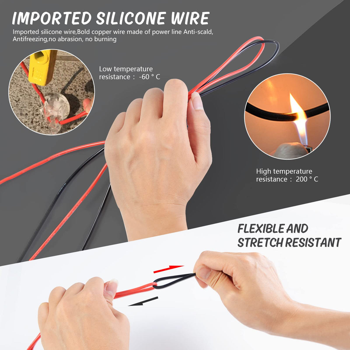 Multimeter Test Leads Set with Alligator Clips J770