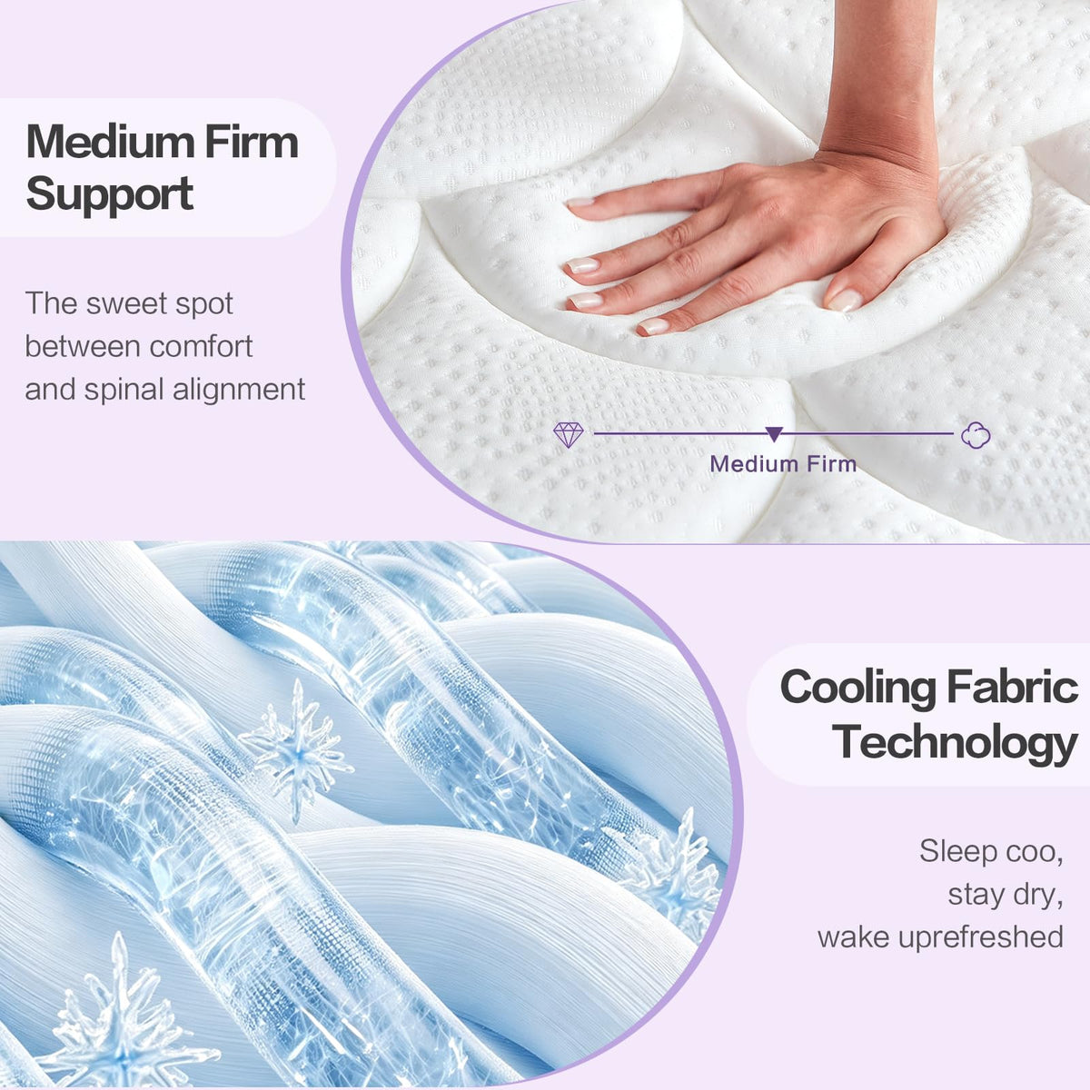 Queen 12 Inch Hybrid Mattress H66860