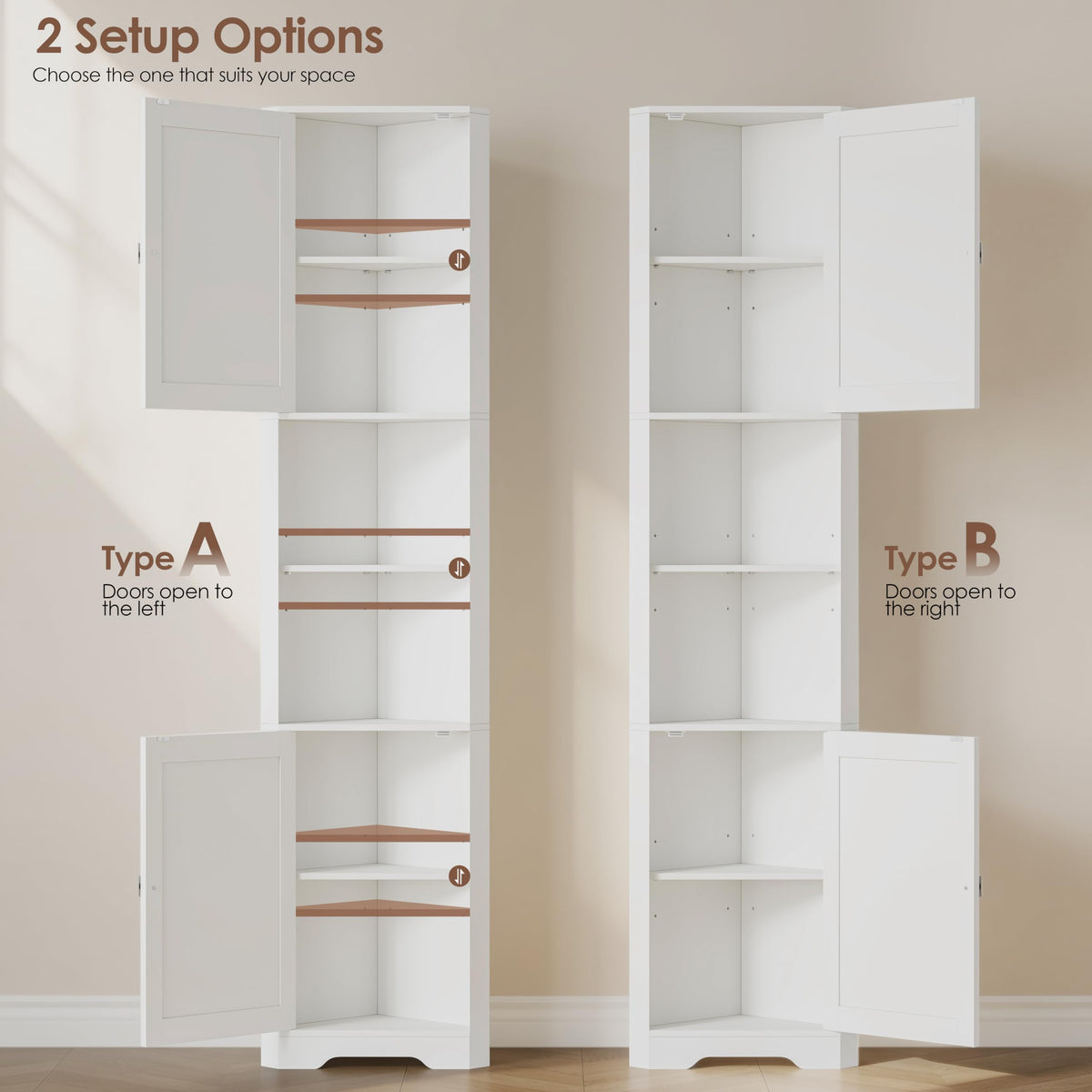 6-Tier Corner Storage Cabinet O236499