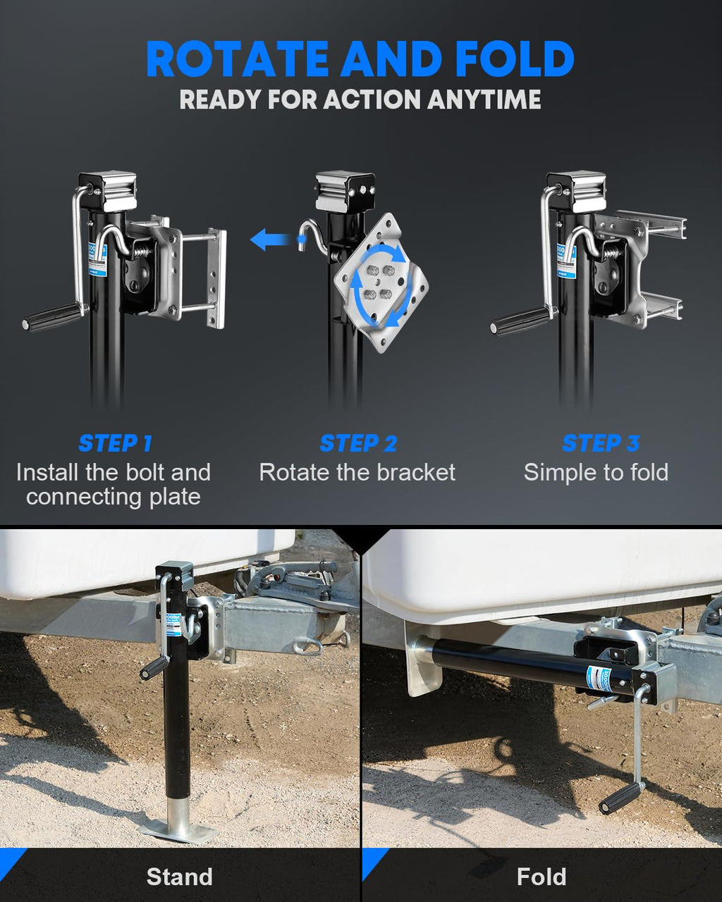 3000 lbs Trailer Jack N160