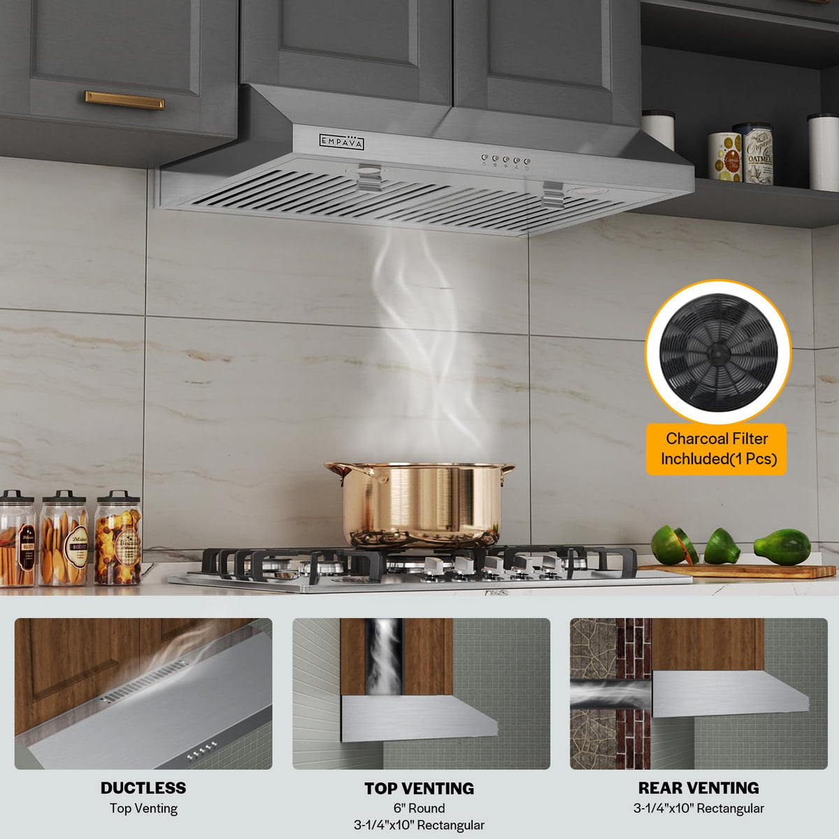 Ductless Under Cabinet Range Hood 30 Inch M868
