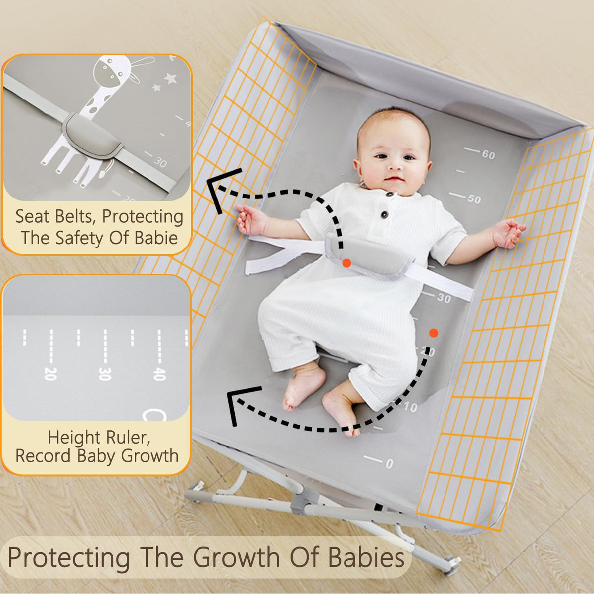 Portable Baby Changing Table with Wheels I14602