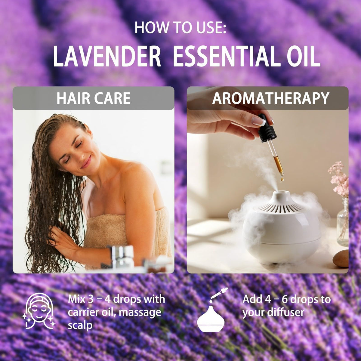 Chamomile and Lavender Essential Oil 4 Fl Oz X67868