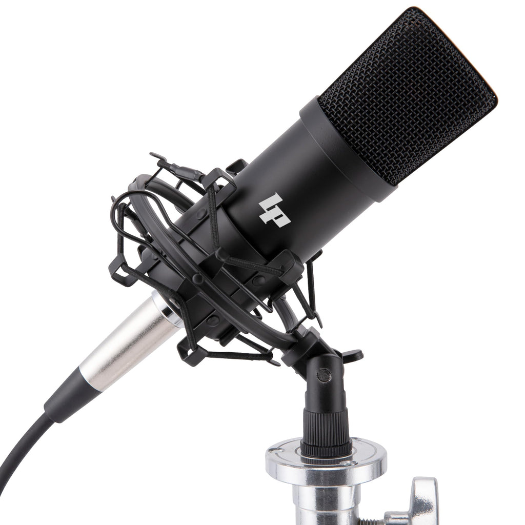 2x2 USB Audio Interface Recording Bundle with Condenser Mic, Headphones, Shockmount, XLR Cable B949416