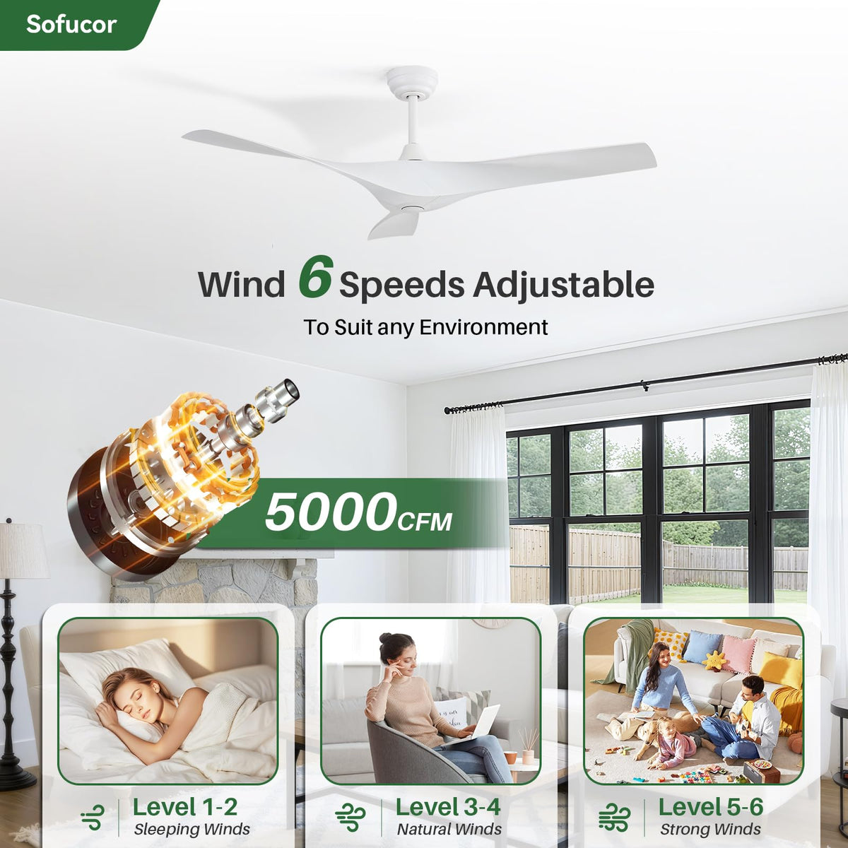 52 Inch Ceiling Fan Y8179