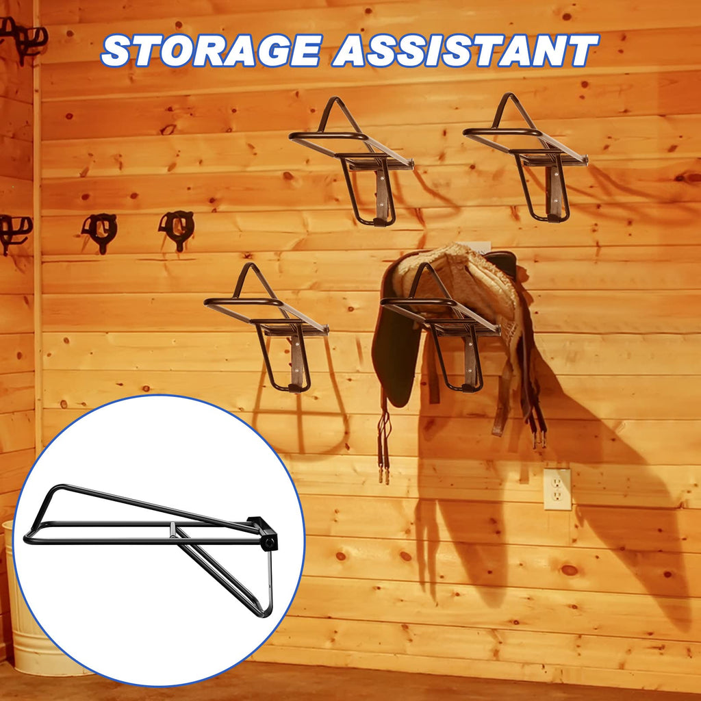 2 Pieces Portable Folding Saddle Rack N657