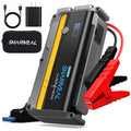 12000mAh 12V Portable Jump Starter with Flashlight and Jumper Cable H43421