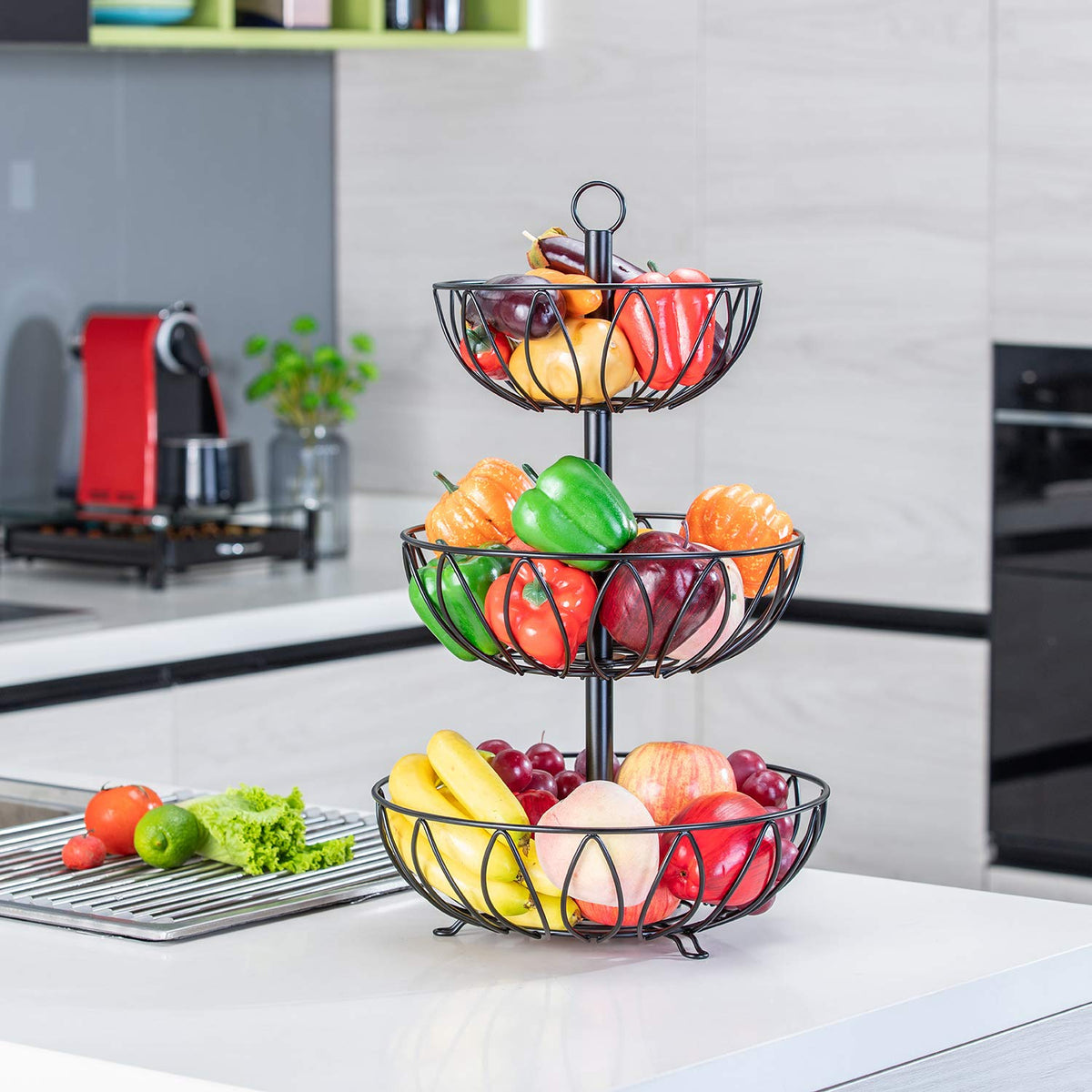 3 Tier Metal Fruit Basket I2725