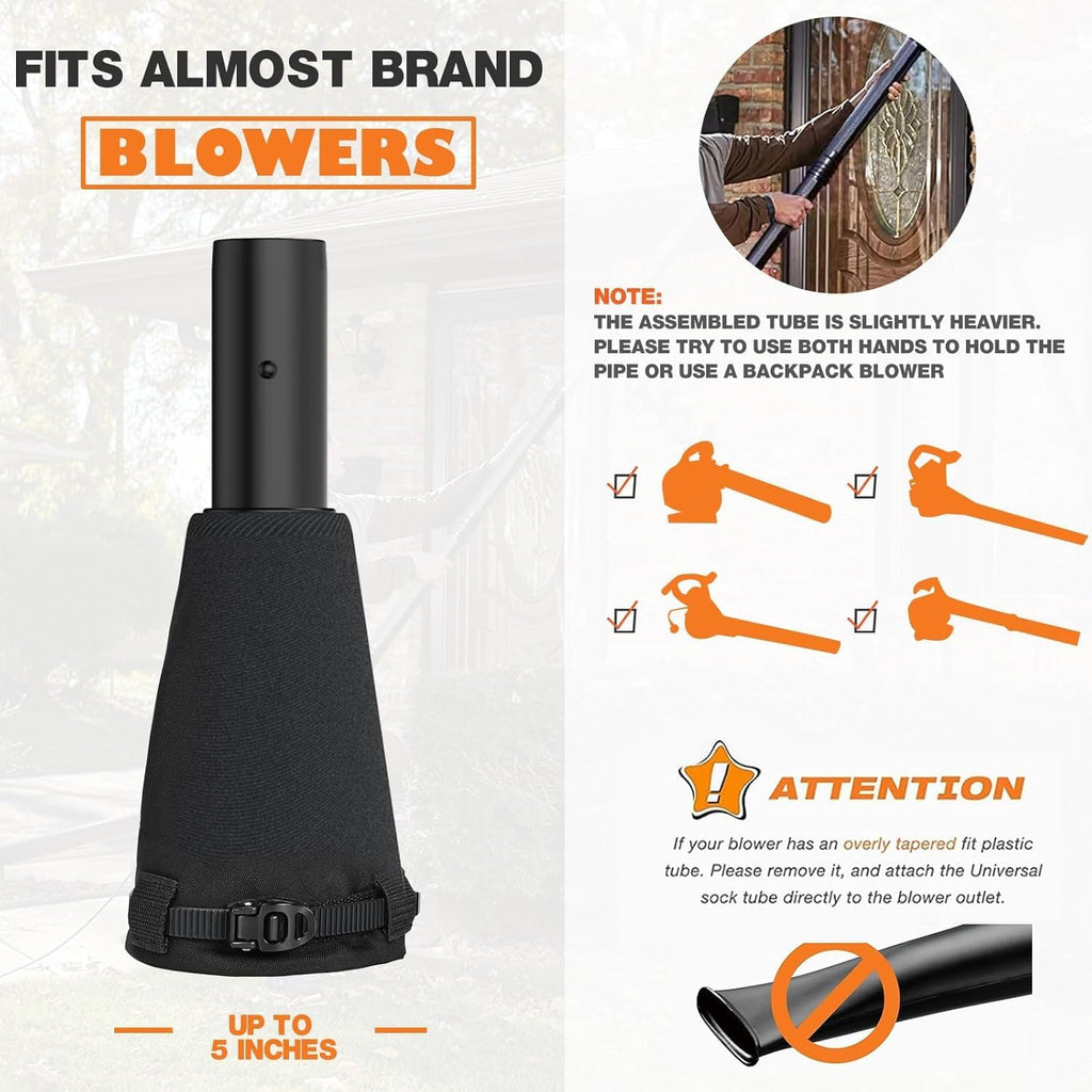 Leaf Blower Gutter Attachment with Telescopic Hose, 11 Feet G258954