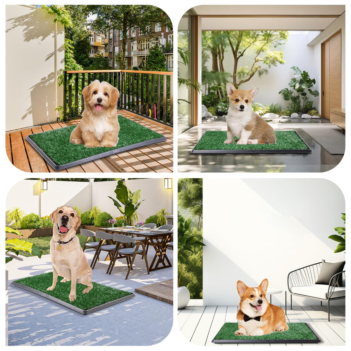 Dog Grass Pad with Tray 16x20in S7754